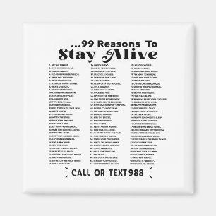 Imán Lista De 99 Razones Para Permanecer Vivos - Salud