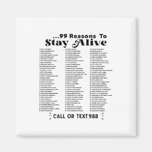 Imán Lista de 99 razones para seguir vivo - Salud Menta