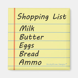 Imán Lista de compras - el esencial
