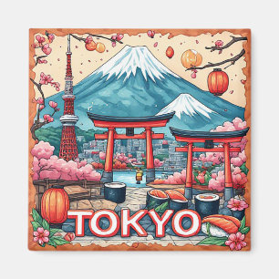 Imán 🧲 Lista de deseos de Tokio Recuerdo de viaje Japó