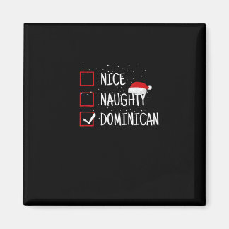 Imán Lista de Navidad agradable y traviesa dominicana