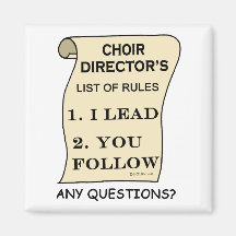 Lista De Reglas Del Coro Director