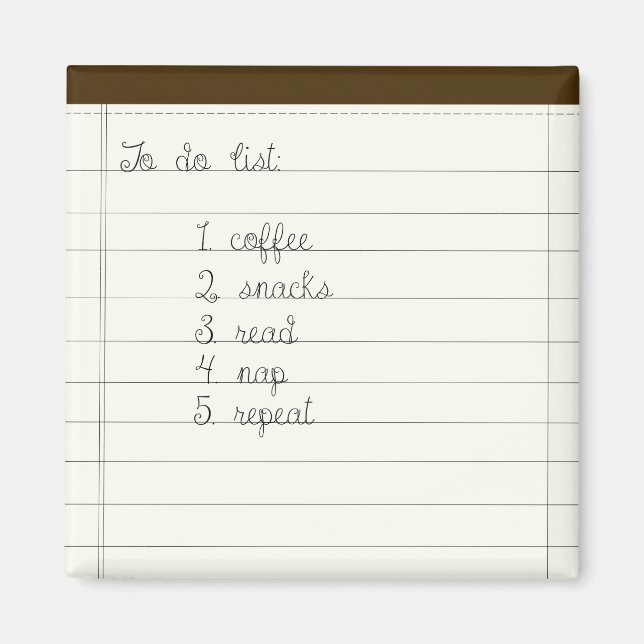 Imán Lista de tareas pendientes (Frente)