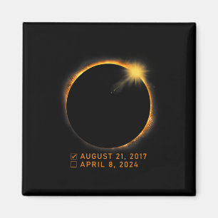 Imán Lista de verificación Eclipse solar total 8 de abr