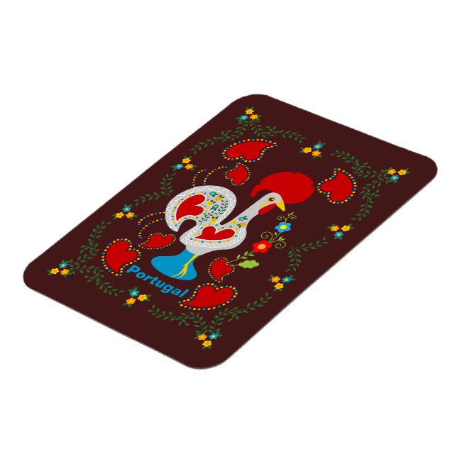 Imán Lista tradicional de Barcelos en blanco (Lado Izquierdo)