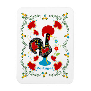 Imán Lista tradicional de Portugal en negro