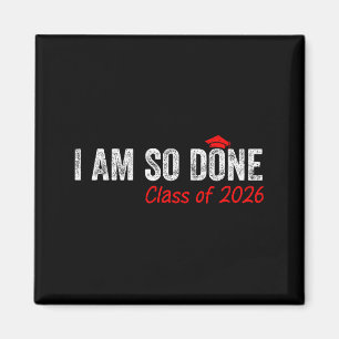 Imán Listo graduado de la promoción 2026 senior 2026 gr