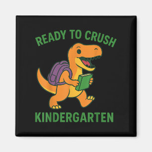 Imán Listo Para Aplastar Dinosaurios De Jardín De Niños