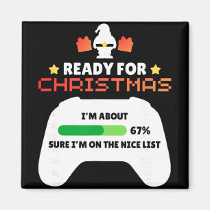 Imán Listo Para Navidad Gamer 67 Meme Niños Niñas