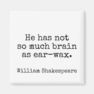 Imán Literatura del insulto de Shakespeare del humor