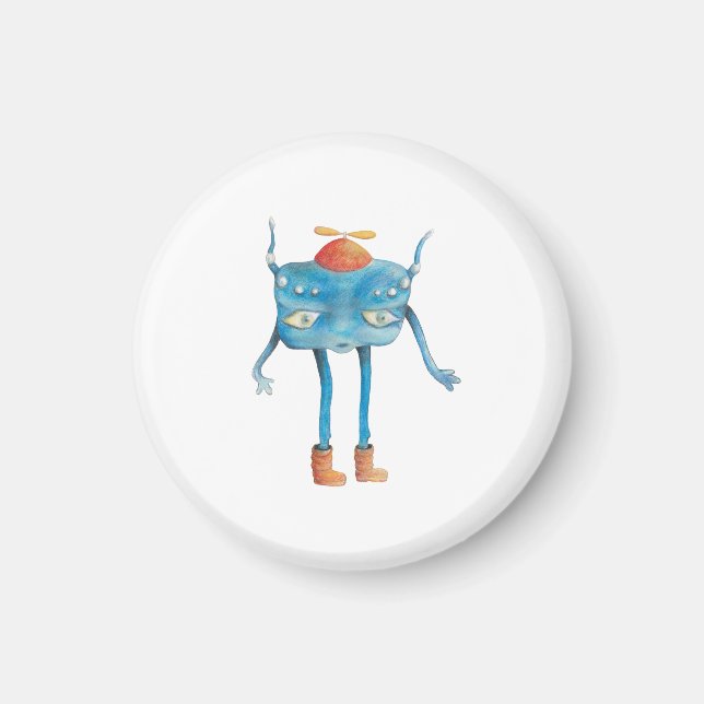 Imán Little Alien Pi (Frente)