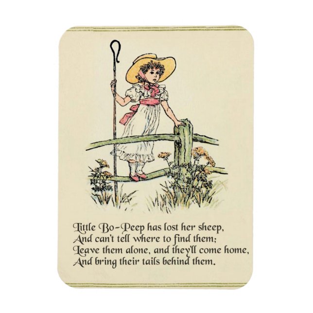Imán Little Bo Peep Nursery Rhyme (Vertical)
