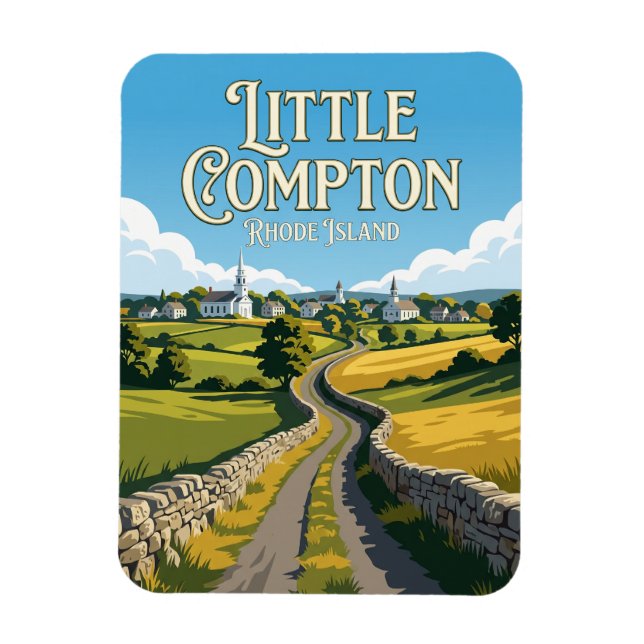 Imán Little Compton Rhode Island (Vertical)