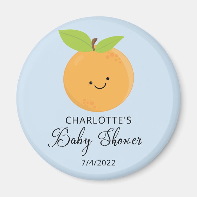 Imán Little Cutie Baby Shower Magnet (Frente)