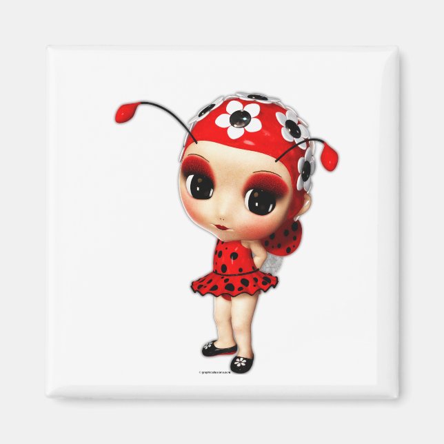 Imán Little Miss Ladybug (Frente)