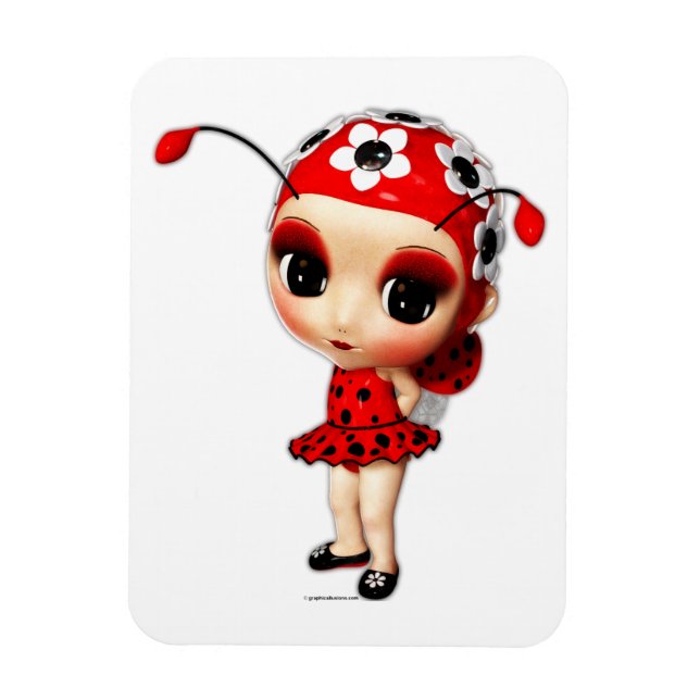 Imán Little Miss Ladybug (Vertical)