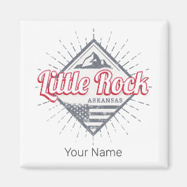 Imán Little Rock Arkansas City Estados Unidos Diseño Es