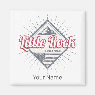 Imán Little Rock Arkansas City Estados Unidos Diseño Es