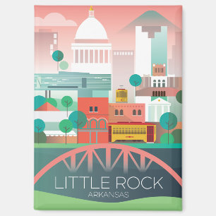 Imán Little Rock, Arkansas Refrigerator Magnet