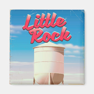 Imán Little Rock, poster de viajes vintage de Arkansas