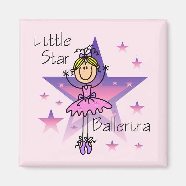 Imán Little Star Ballerina - Cabello rubio (Frente)
