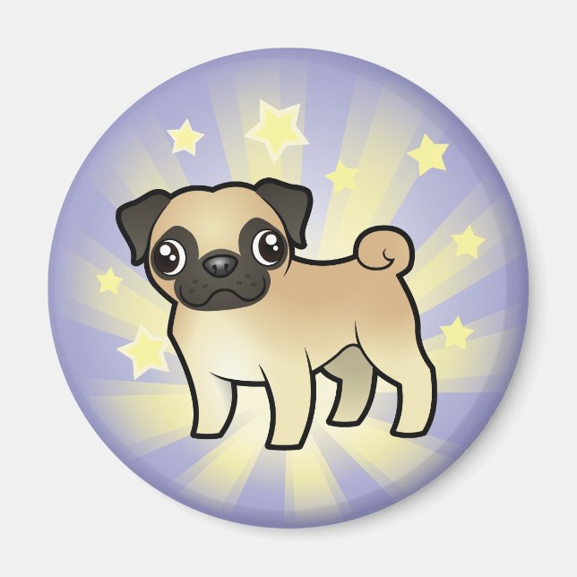 Imán Little Star Pug (Frente)