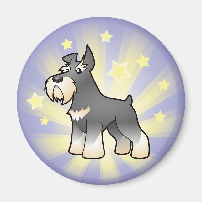 Imán Little Star Schnauzer (Frente)
