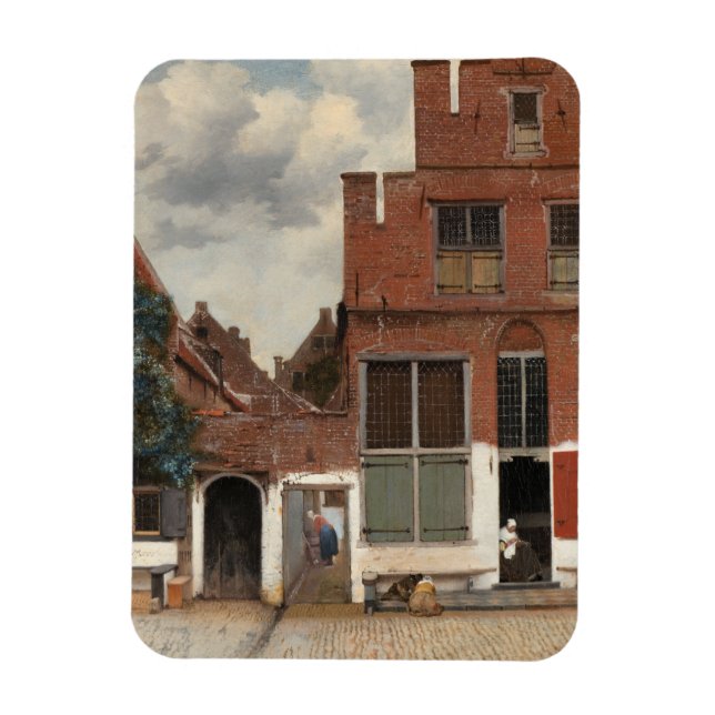 Imán Little Street Johannes Vermeer (Vertical)