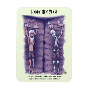 Imán Live A Little New Year's Photo Magnet