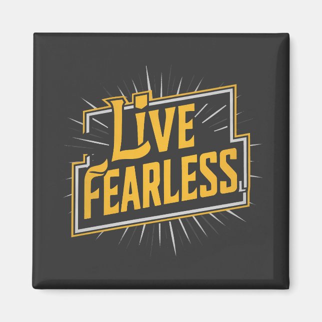 Imán Live Fearless - inspiration et motivation (Frente)