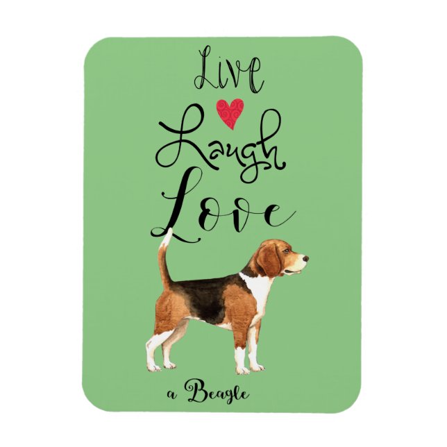 Imán Live Lauder Love a Beagle Magnet (Vertical)