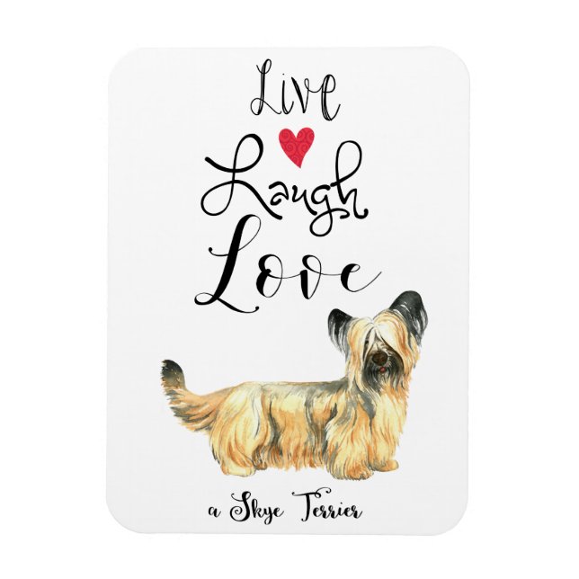 Imán Live Lauder Love a Skye Terrier Magnet (Vertical)