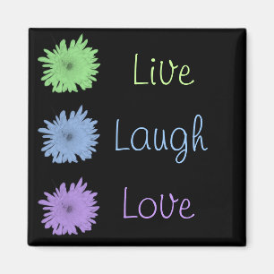 Imán Live Laugh Love