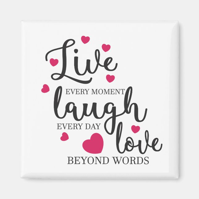 Imán Live Laugh Love (Frente)