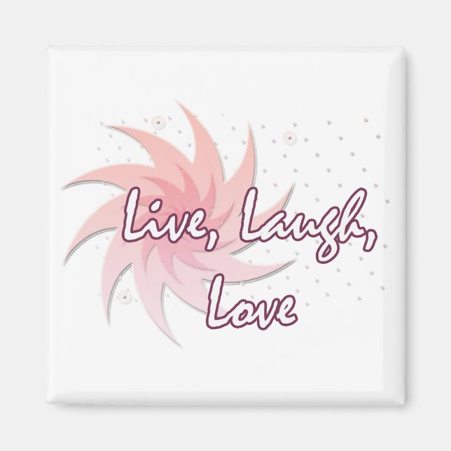 Imán Live Laugh, Love (Frente)