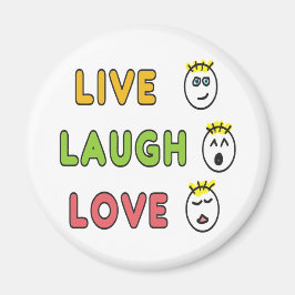 Imán Live Laugh Love