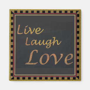 Imán Live Laugh Love