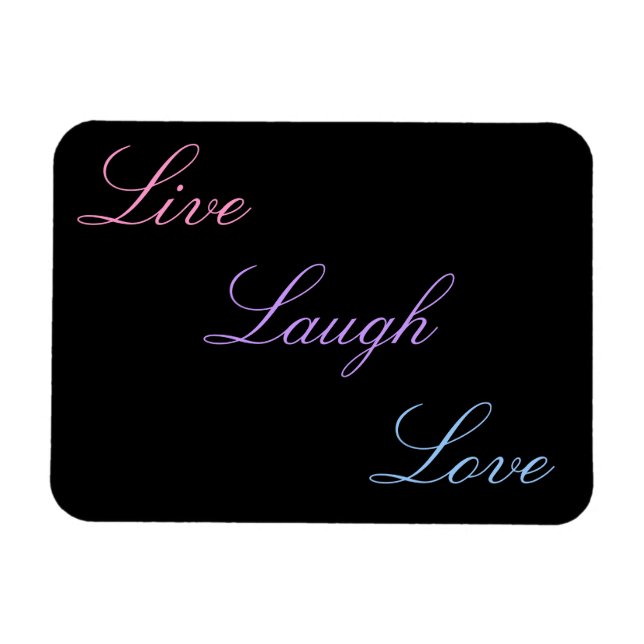 Imán Live Laugh Love (Horizontal)