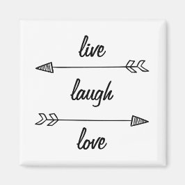 Imán Live Laugh Love Magnet