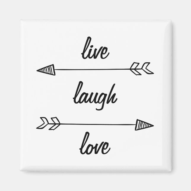Imán Live Laugh Love Magnet (Frente)