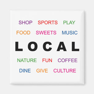 Imán Live Local Magnet