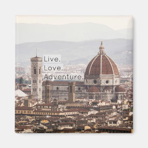 Imán Live Love Adventure Florence Magnet