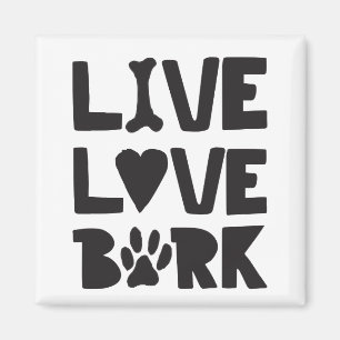 Imán Live Love Bark Happy Bark Dogs Bark Cita K9 Cita