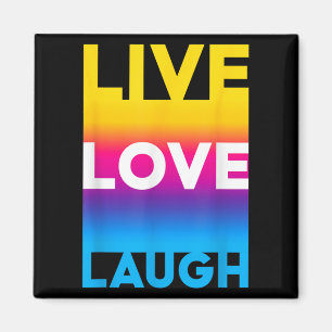 Imán Live Love Motivational Inspire Citas gráficas Guay
