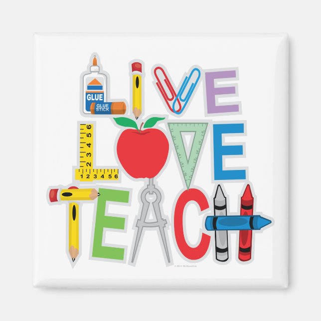 Imán Live Love Teach (Frente)