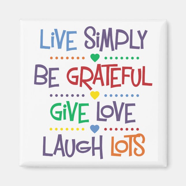 Imán Live Simply (Frente)