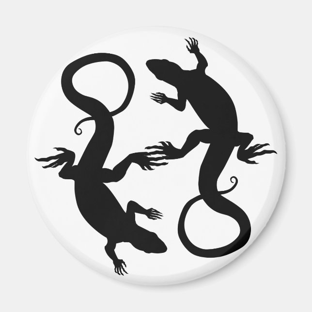 Imán Lizard Art Fridge Magnet Reptile Regalos & Magnets (Frente)