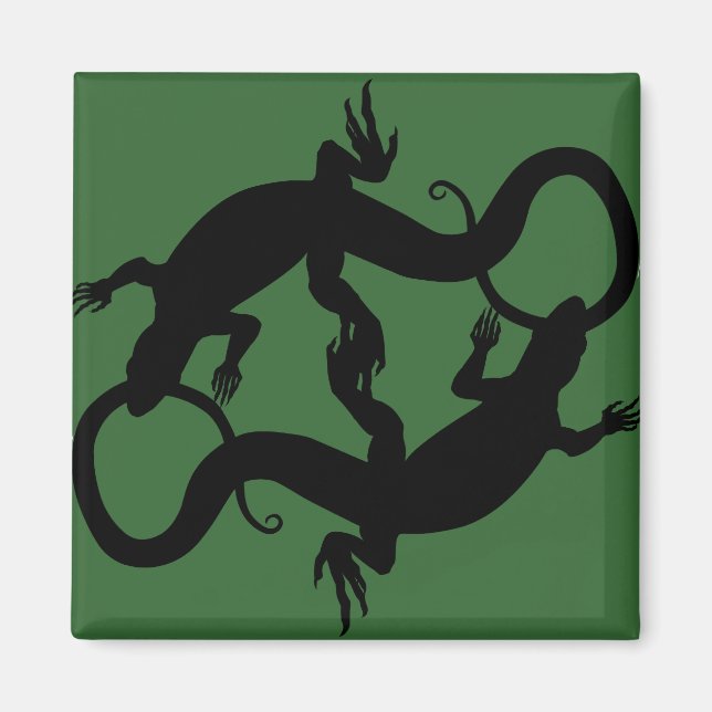 Imán Lizard Art Fridge Magnet Reptile Regalos & Magnets (Frente)