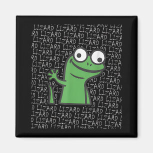 Imán Lizard Lizard Lizard Gracioso Extraño Meme Animal