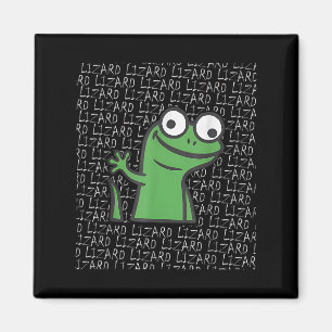 Imán Lizard Lizard Lizard Gracioso Extraño Meme Animal